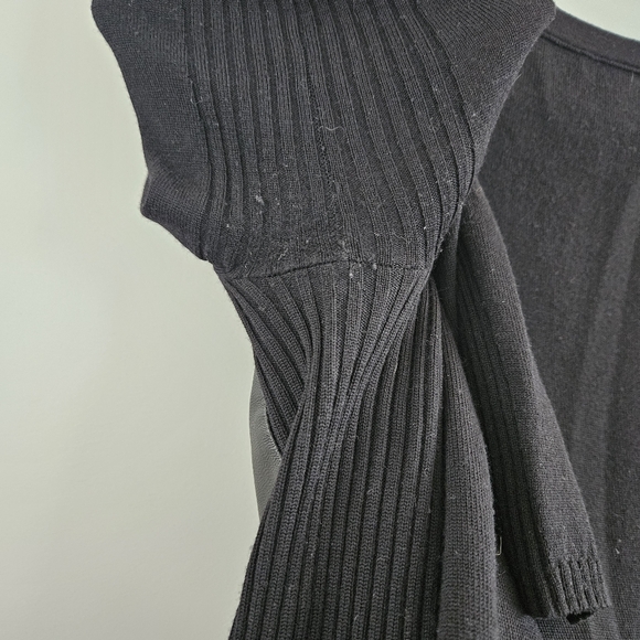 Vince Wool and Leather Sweater - Picture 8 of 14
